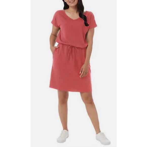 32 Degrees Cool Ladies' Soft Lux Activewear Dress Coral Garnet Rose Size XXL - Picture 1 of 11